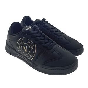 Versace Jeans Couture Black Retro Court Sneakers